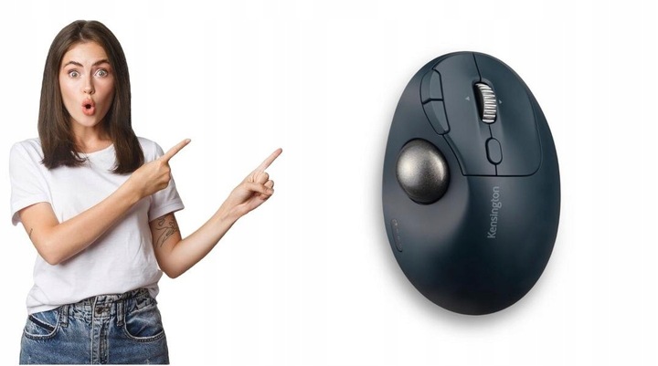 Trackball KENSINGTON PROFIT ERGO TB550 - Bezprzewodowy Trackball Ergonomicz