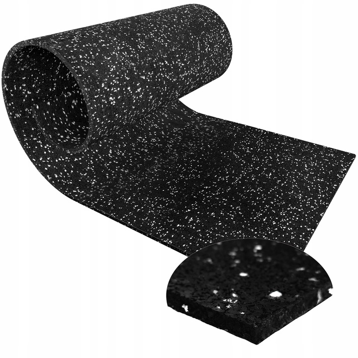 Mata pod bieżnię sprzęt antywibracyjna 180 x 80 wytrzymała do ćwiczeń