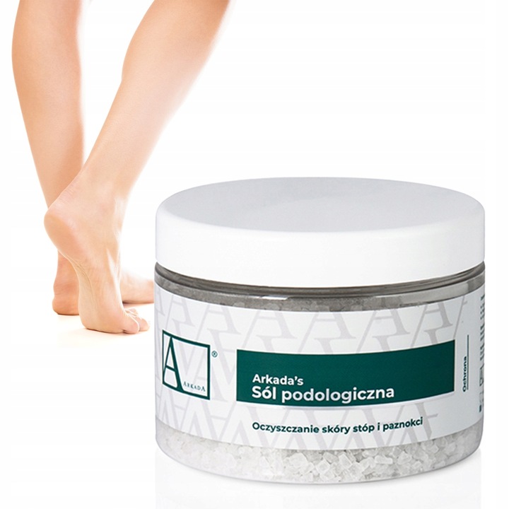 AArkada ARKADA Sól podologiczna do moczenia stóp przeciwgrzybiczna 500g