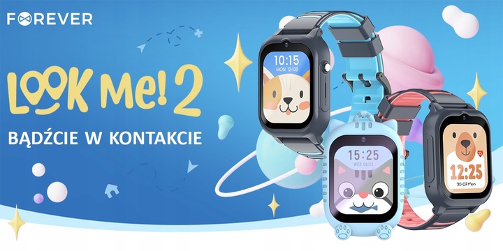 Smartwatch ZEGAREK dla dzieci Forever GPS WiFi 4 Kids Look Me KW-510