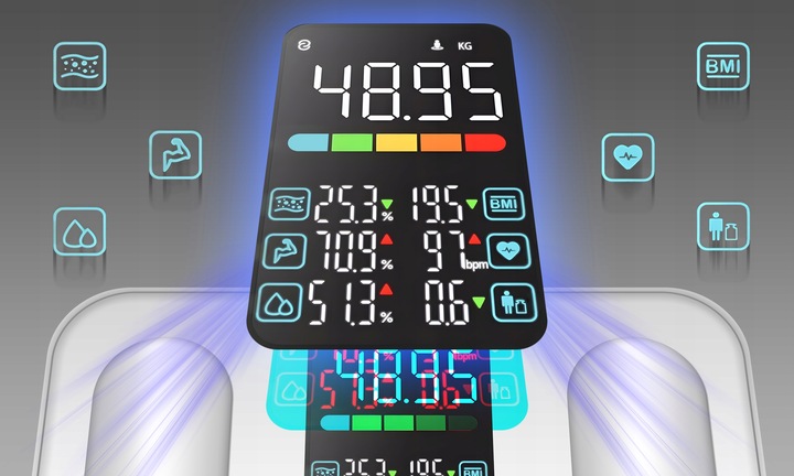 WAGA ŁAZIENKOWA ELEKTRONICZNA ANALITYCZNA APLIKACJA PO POLSKU 13