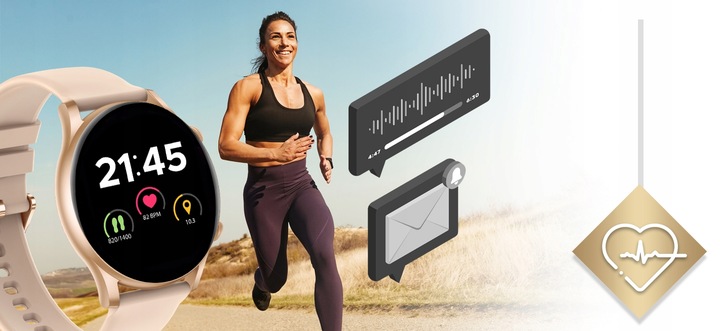 Smartwatch Zegarek Damski Wodooporny PL Menu Rozmowy Smart Watch 4 Paski