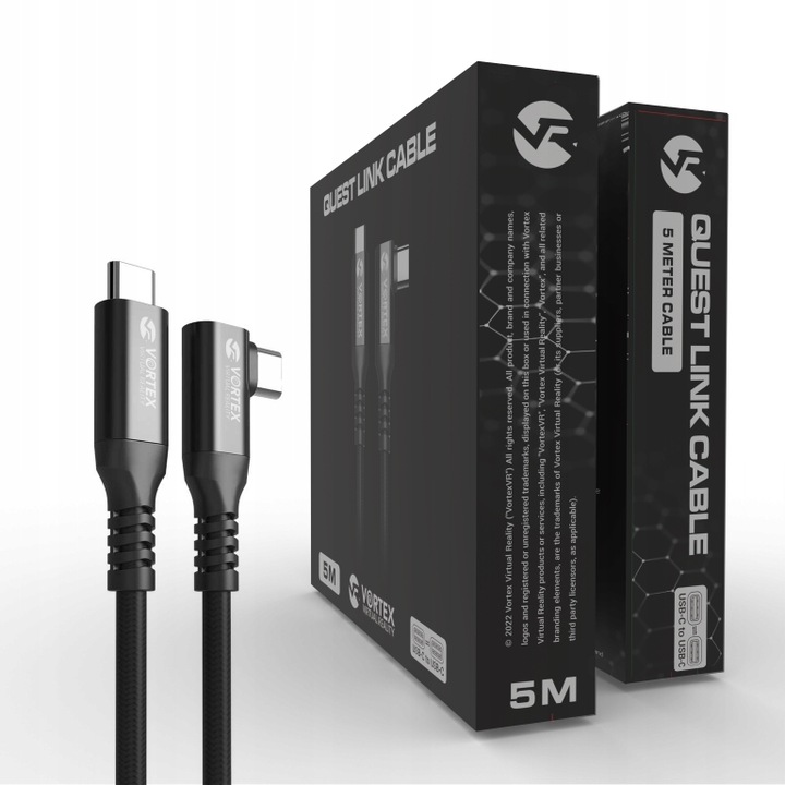 Kabel 5m od VortexVR USB-C do Meta Quest Link | do Quest 3S Quest 3 Quest 2