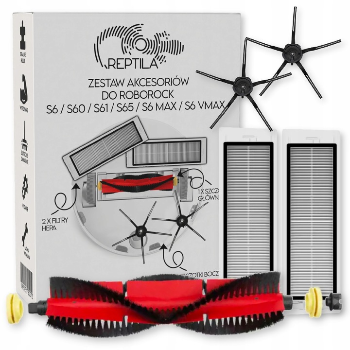AKCESORIA do Roborock s5 s50 s55 s5 Max s5 MaxV SZCZOTKI FILTRY ROLKA