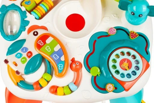 STOLIK INTERAKTYWNY EDUKACYJNY ZJEŻDŻALNIA PIŁEK PIŁECZKI PIANINKO PAPUGA