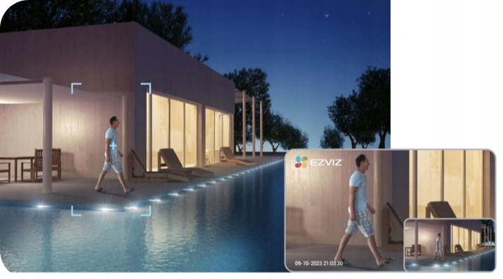 Kamera WiFi EZVIZ 8MPX C8c 4K Obrotowa Zewnętrzna Detekcja AI Śledzenie