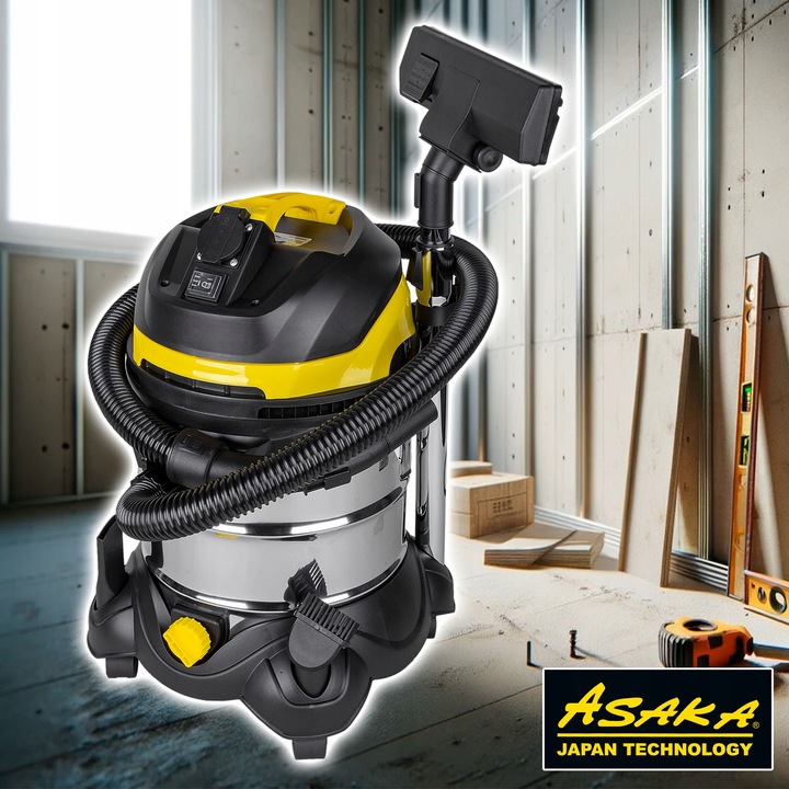 ODKURZACZ PRZEMYSŁOWY BUDOWLANY SUCHO MOKRO DMUCHAWA GNIAZDO OTRZĄSACZ HEPA