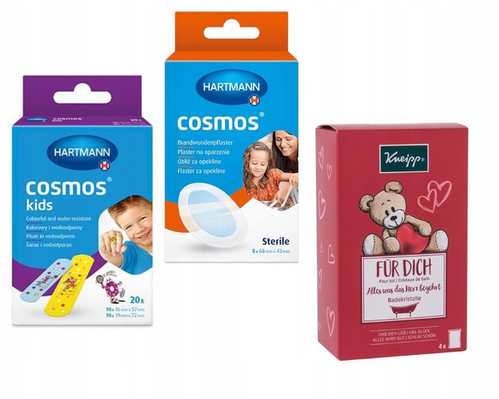 Plaster Na Oparzenia Cosmos 68mm x 43mm 8 Sztuk