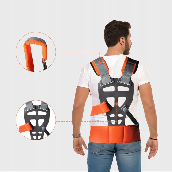 SZELKI DO KOSY SPALINOWEJ PODKASZARKI PASY NOŚNE UPRZĄŻ REGULOWANE