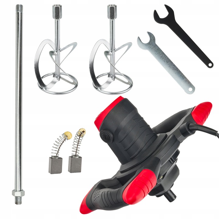 Mieszadło ELEKTRYCZNE do Kleju Farb Betonu 2650W 2X MIESZALNIK +