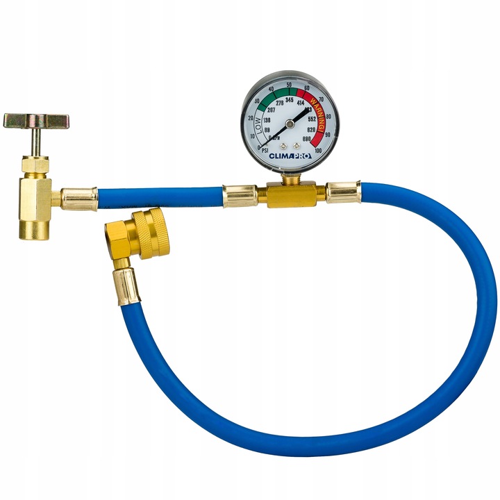 ZESTAW DO NABIJANIA KLIMATYZACJI AUT Z R134a GAZ 4w1 Z USZCZELNIACZEM WĘŻYK