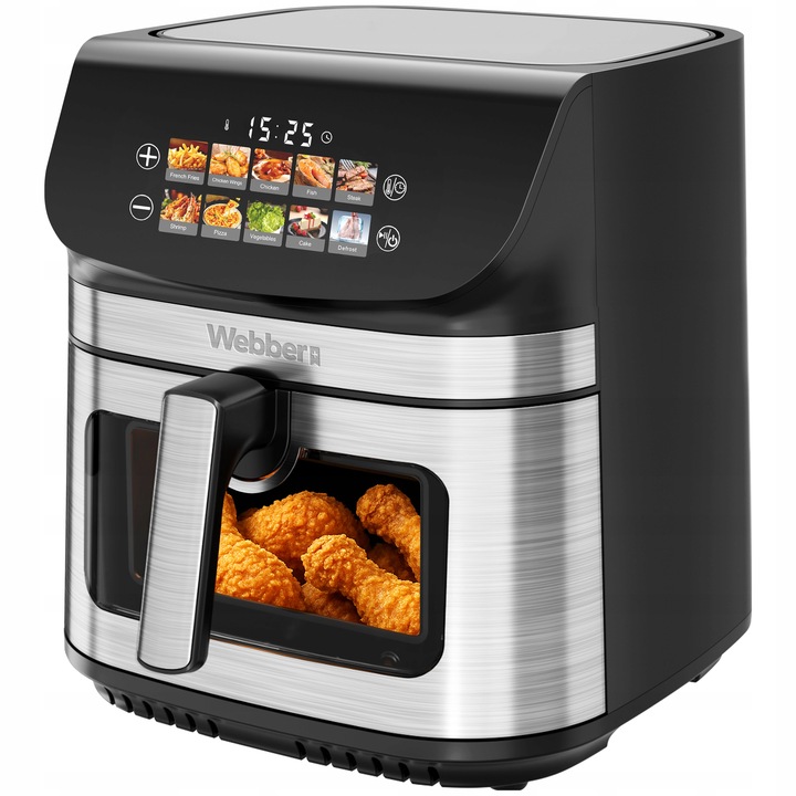 FRYTKOWNICA BEZTŁUSZCZOWA AIR FRYER 8,8L NIEPRZYWIERAJĄCA WEBBER 10 P