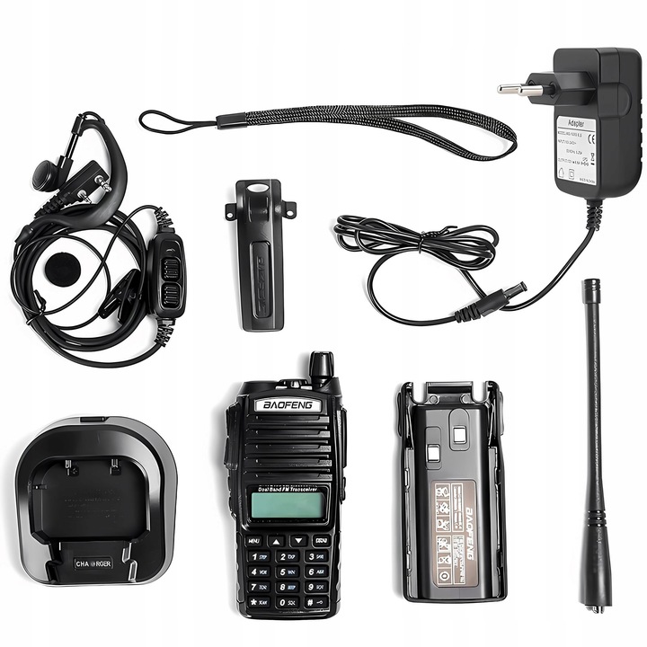 KRÓTKOFALÓWKA WALKIE TALKIE BAOFENG UV-82 5W HTQ PMR RADIOTELEFON ZASIĘG