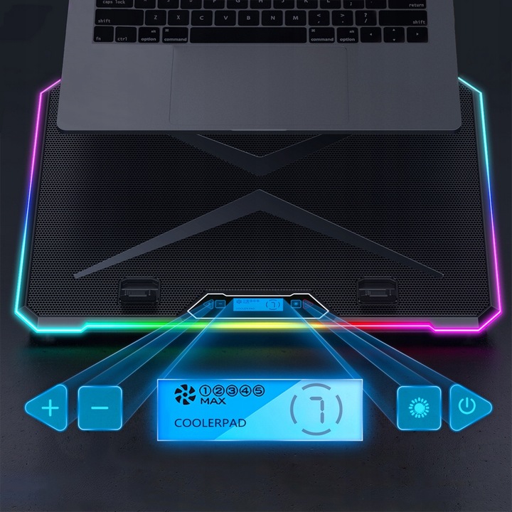 AAB QUANTUM CICHA PODSTAWKA PODKŁADKA CHŁODZĄCA DO LAPTOPA NOTEBOOK 10-17,3