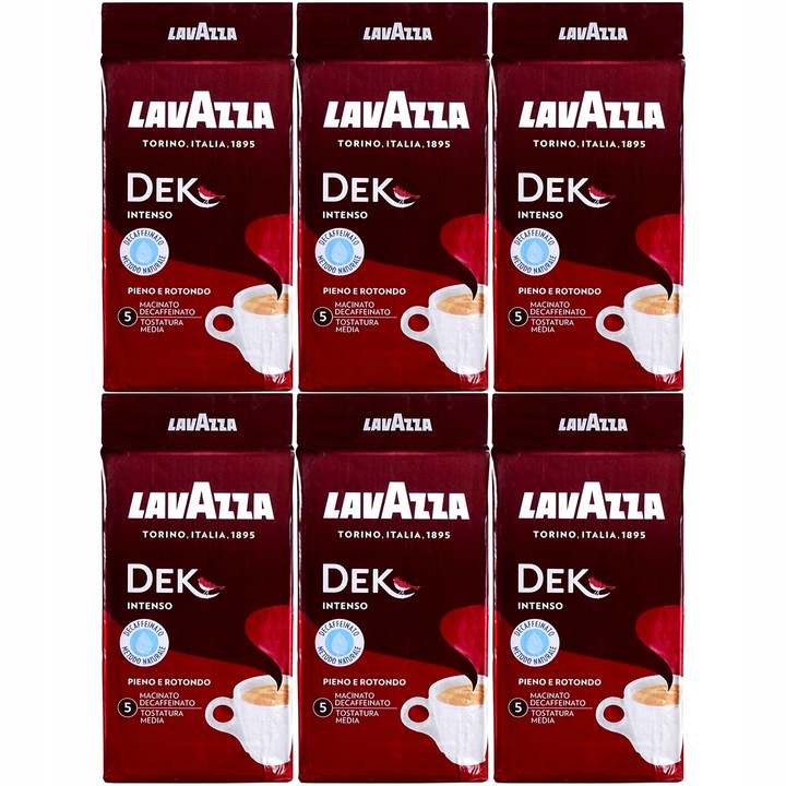 Kawa mielona bezkofeinowa LAVAZZA Dek Intenso bez kofeiny Intensywna 1,5kg