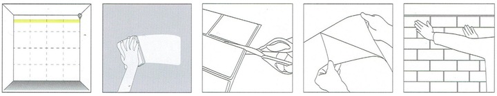 x10 PANEL PANELE ŚCIENNE 3D SAMOPRZYLEPNE TAPETA CEGŁA PŁYTA KASETON