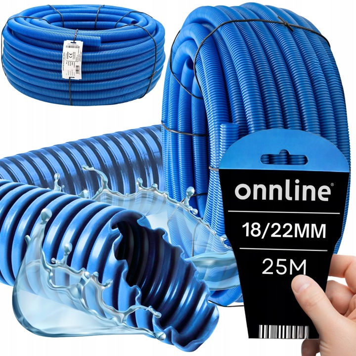 PESZEL DO ZIEMI KABLI RURA KARBOWANA OSŁONOWA ZIEMNA PE-HD 320N 18/22MM 25M