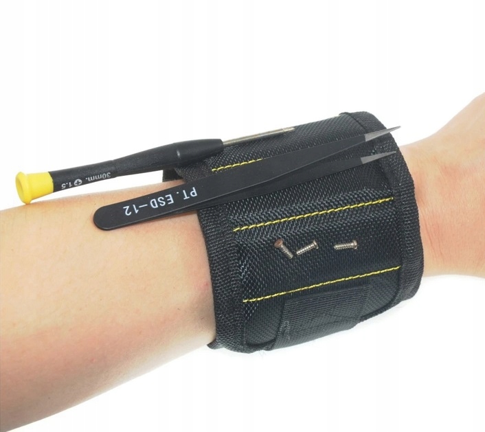Magnetyczna opaska narzędziowa na rękę nadgarstek śruby przybornik
