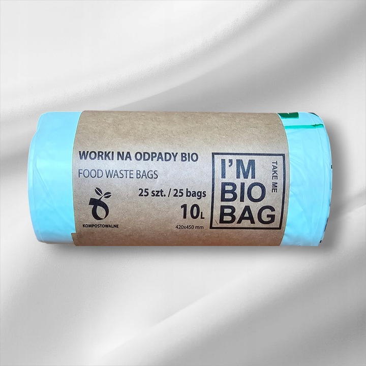 WORKI BIODEGRADOWALNE KOMPOSTOWALNE DO BIOODPADÓW 10L BIO 150szt