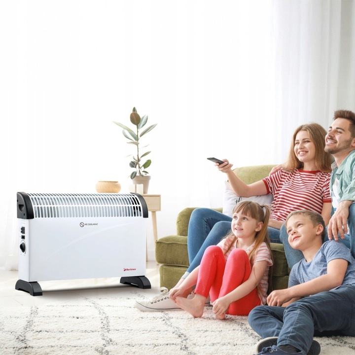 Grzejnik Elektryczny Konwektorowy XL 2000W TURBO NAWIEW Termostat