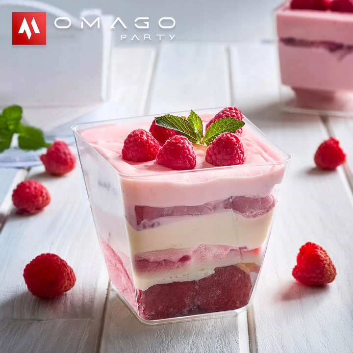 POJEMNIK NA ŻYWNOŚĆ PUCHARKI do DESERÓW na DESERY na DESERKI ŁYŻECZKI