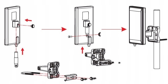 Antena TV DVB-T2 Cyfrowej Telewizji Naziemnej UHF VHF Wzmacniacz 30dB Kabel