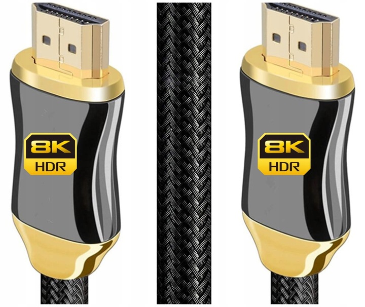 CERTYFIKOWANY Kabel HDMI 2.1 8K 4K eARC PREMIUM 2M