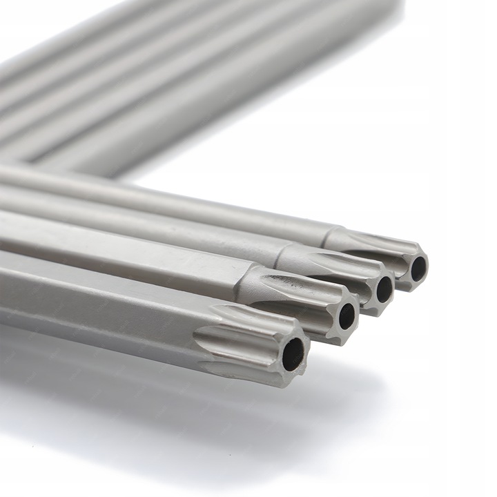 11X DŁUGIE BITY TORX KLUCZE - ZESTAW BITÓW 150mm T6 T15 T20 T25 T27 T30 T40