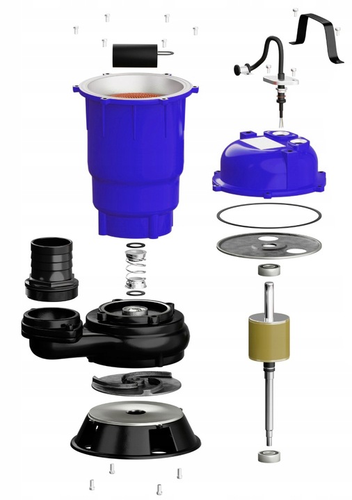 POMPA WODY CZYSTEJ SZAMBA BRUDNEJ Z ROZDRABNIACZEM ZATAPIALNA WĄŻ 30M 750W