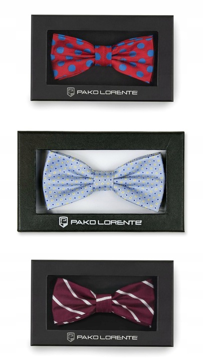 Mucha męska Czarna gładka Ślub PAKO LORENTE