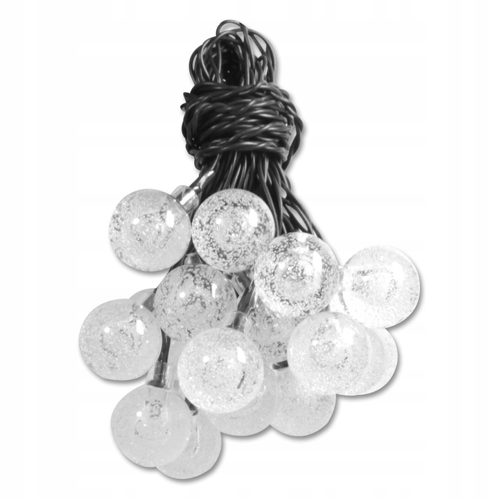 GIRLANDA SOLARNA OGRODOWA KULKI 20 LED