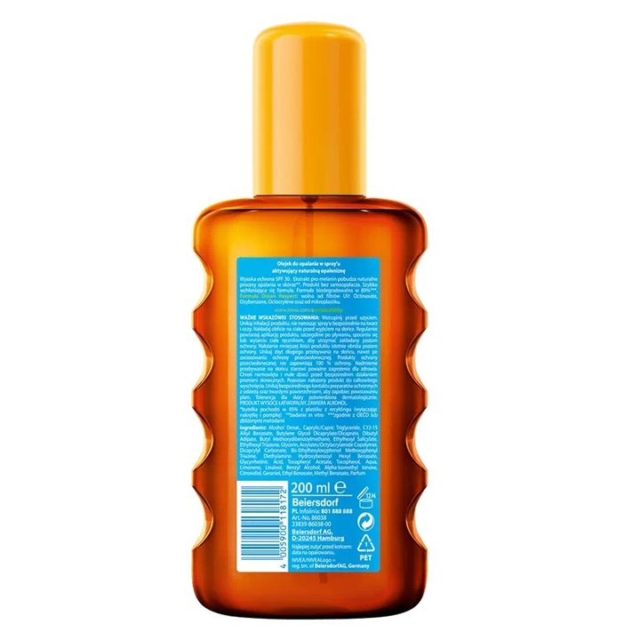 NIVEA Sun Protect & Bronze olejek do opalania w sprayu SPF30 200ml