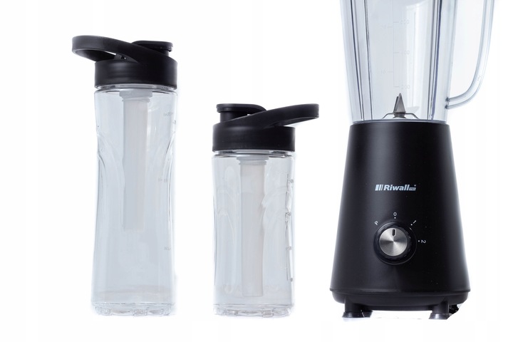 BLENDER KIELICHOWY SMOOTHIE 2 BIDONY 2 WKŁADY CHŁODZĄCE 5w1 RIWALL