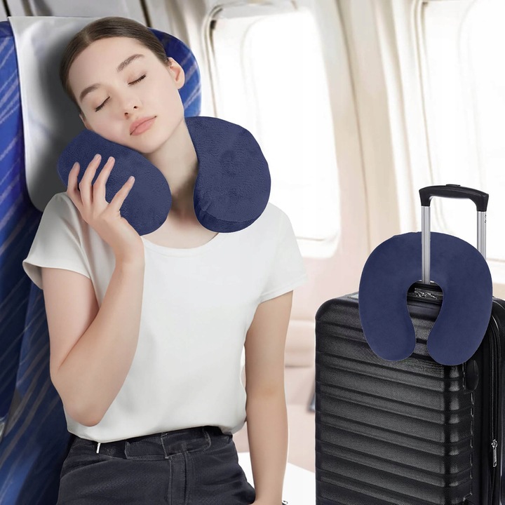 Poduszka Podróżna Turystyczna do Samolotu Zagłówek pod Głowę do Auta