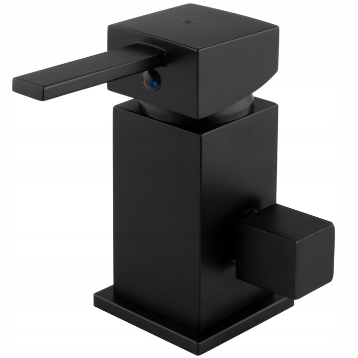 Bateria wannowa 3 otworowa stojąca czarna kran do wanny z prysznicem