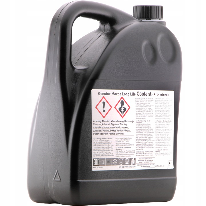 Płyn chłodniczy Mazda FL22 Gold, oryginalny do układu chłodzenia. Zielony.