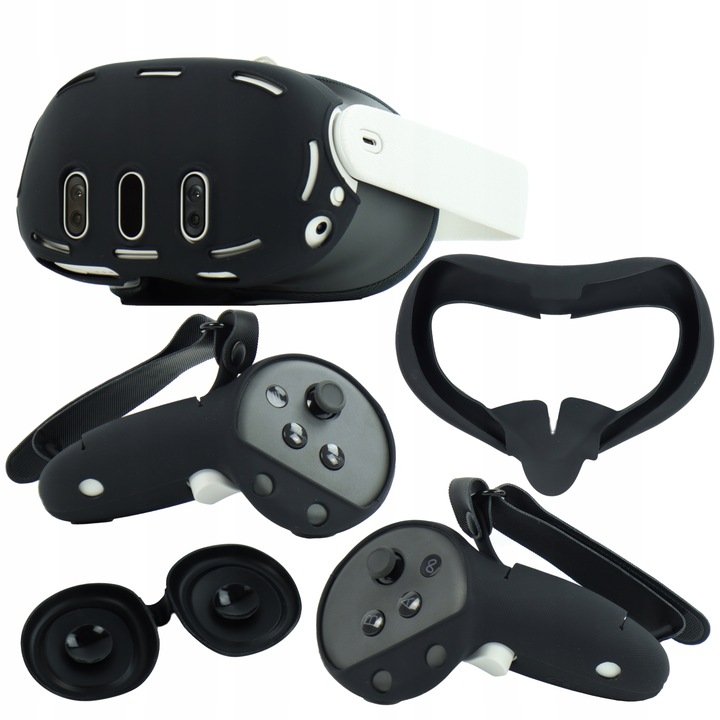 Osłona do Meta Quest 3 ZESTAW silikon nakładek ochronnych WYSOKA JAKOŚĆ !