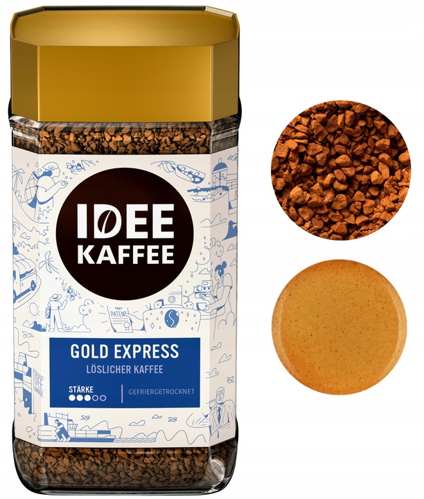 Idee Coffee Gold kawa rozpuszczalna średnio palona 200g
