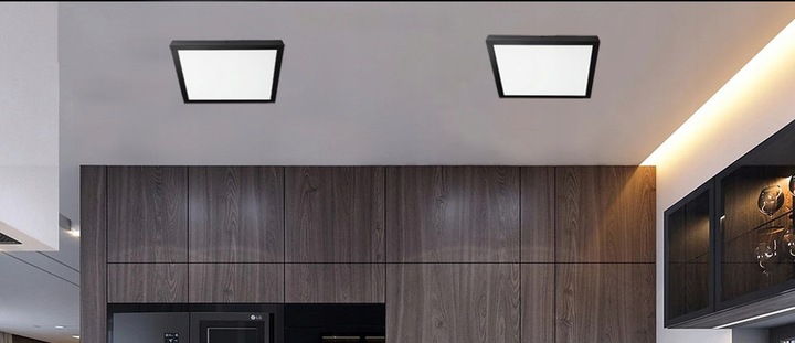 Panel LED natynkowy plafon sufitowy kwadratowy 36W 40x40 cm duży