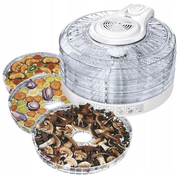 Suszarka do grzybów owoców warzyw duża mocna 5 sit MPM MSG-02