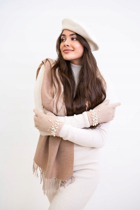 Beret damski wełniany Classic -klasyczny francuski antenka Czarny