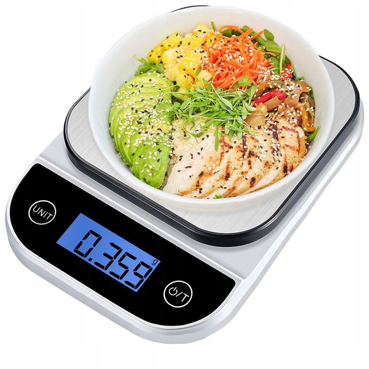 WAGA KUCHENNA 1G - 5KG DOTYKOWE PRZYCISKI ELEKTRONICZNA TIMER