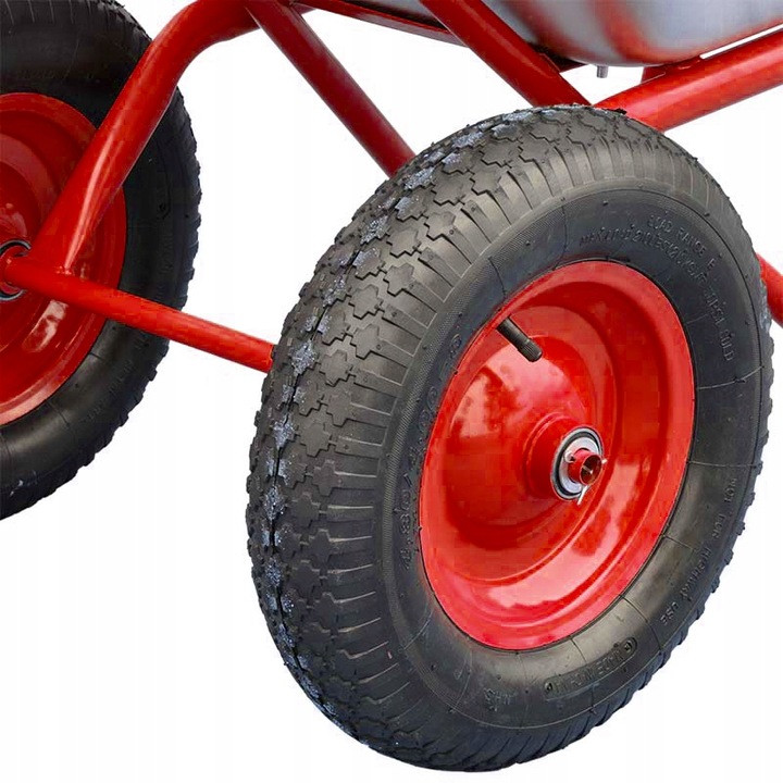 KOŁO KÓŁKO TACZKI TACZEK WÓZKA 400-8 6PR POMPOWANE Z OSIĄ OPONA MOCNE