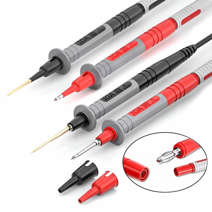 PRZEWODY POMIAROWE KABLE DO MIERNIKA SONDY DŁUGIE IGŁY CLEQEE P1033B