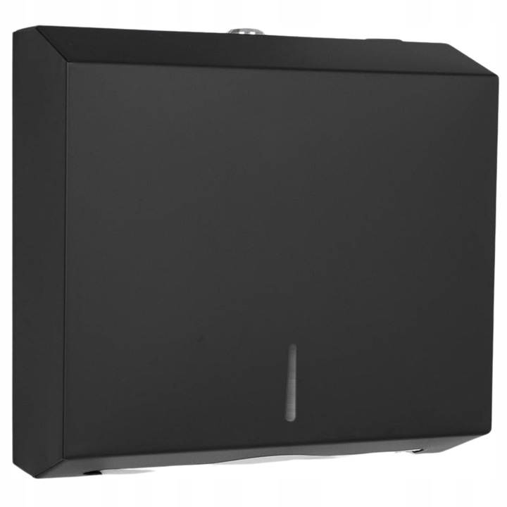 Dozownik Podajnik Stalowy na ręczniki papierowe ZZ Czarny HIGI24 Atest PZH