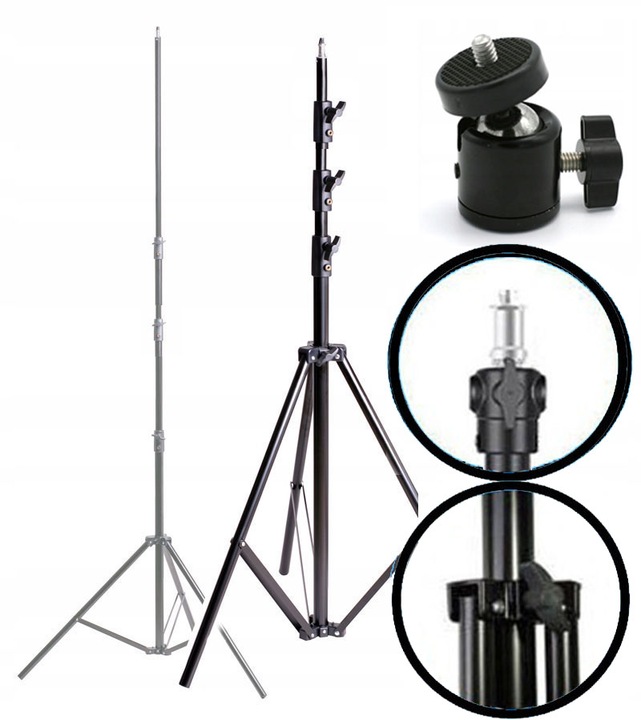 STATYW DO LASERA TRIPOD 4 M POZIOMIC LASEROWEJ STABILNY WYSOKI