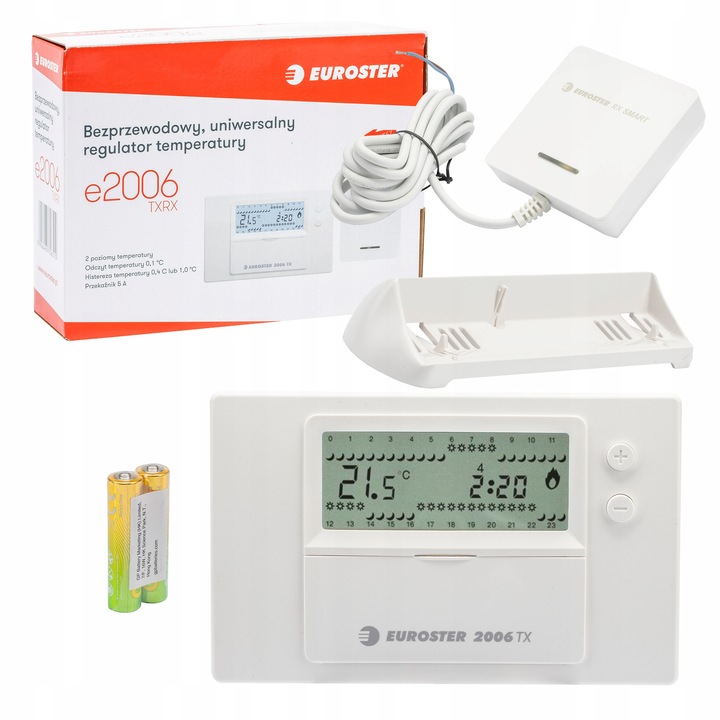 STEROWNIK REGULATOR TEMPERATURY BEZPRZEWODOWY TERMOSTAT TYGODNIOWY 2006TXRX