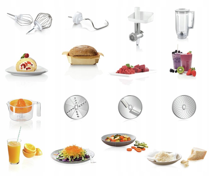 Robot planetarny Bosch MUM58258 1000W 2 misy 7 prędkości Maszynka do