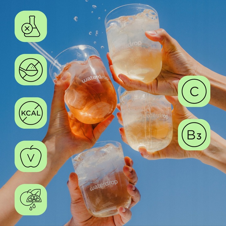 Waterdrop ICE TEA Kostki Nawadniające, Bez Cukru i Barwników, 36x2.1g