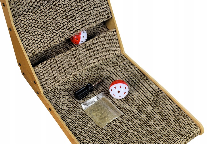 Drapak dla Kota Narożny z Kocimiętką i Zabawką